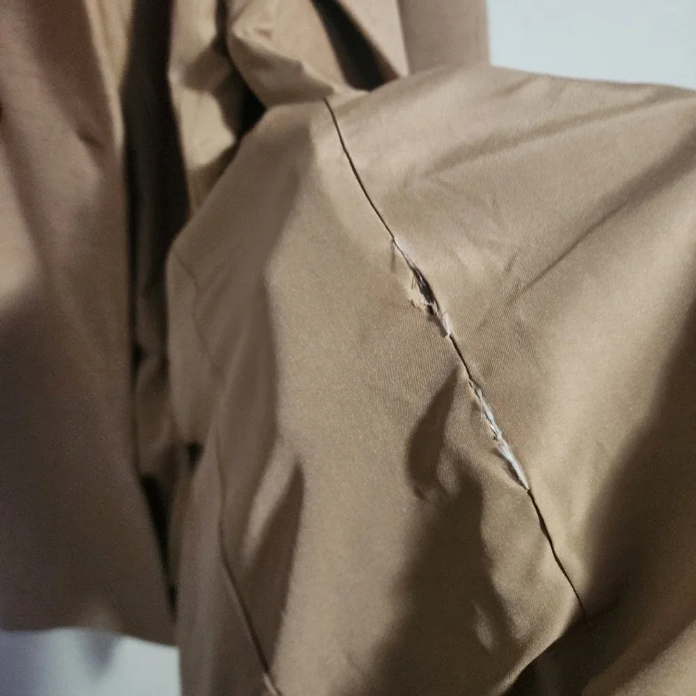 H&M Camel Double Breasted Wool Blend Long Coat‎ Minimalist clean girl XS